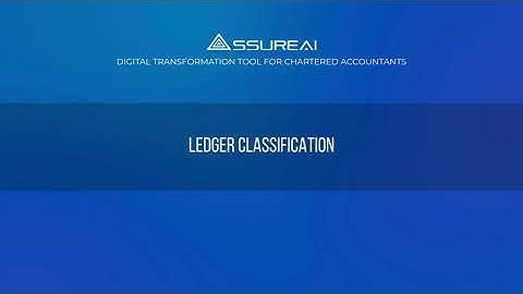 5.3. Ledger Classification