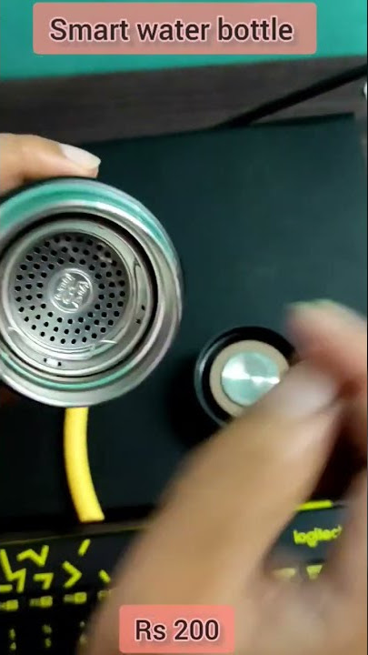 Smart water bottle with LED Temperature