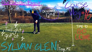 Course Vlog #16 @ Sylvan Glen Golf Course| 3400 yards. Windy. Wet. Cold.