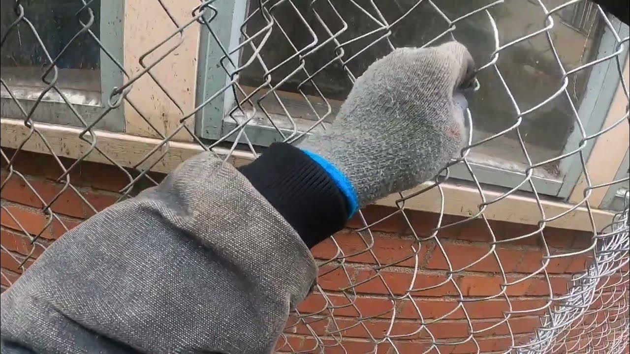 how-to-repair-chain-link-fence-youtube