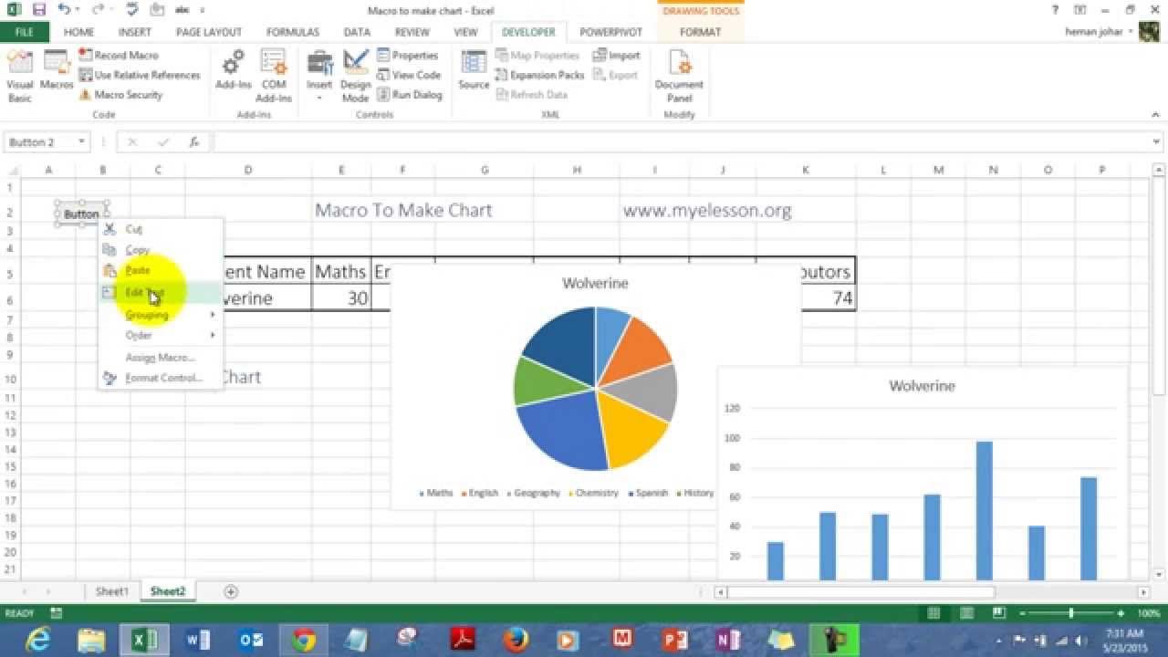 Excel Macro Chart