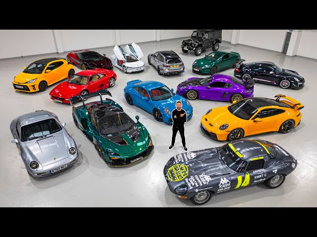 FULL TOUR Of My COMPLETE CAR COLLECTION! NEW MrJWW Garage class=