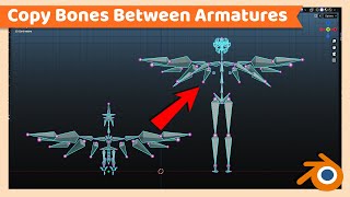 Copy Bones from One Armature to Another | Blender Rigging Tutorial