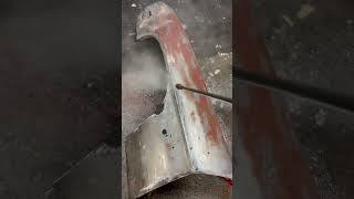 Pressure Washing The Paint Off A Camaro Fender After Chemical Dipping #Satisfying #Cars #Restore