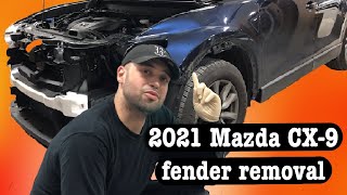 2021 Mazda CX 9 fender removal