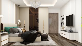 ( part 2 )easy method to modelling in 3DS Max luxury master bedroom design