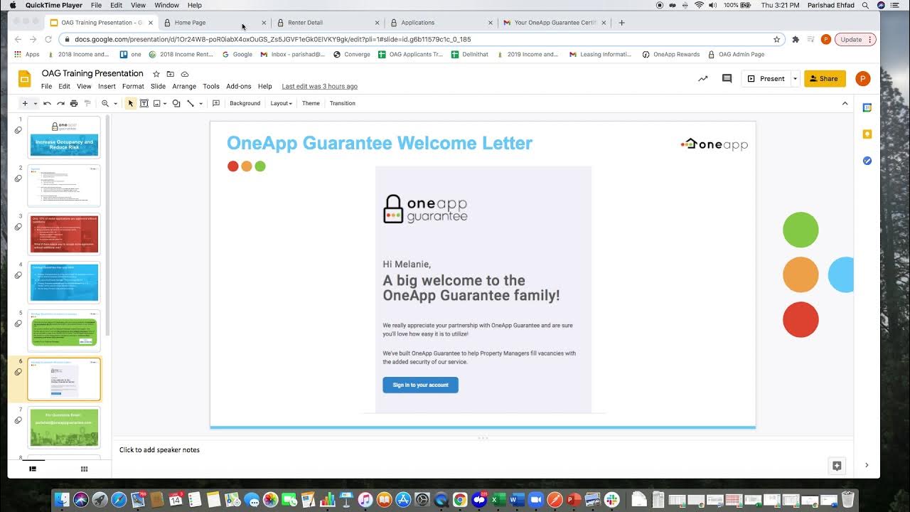 Logging in to OneApp Guarantee YouTube