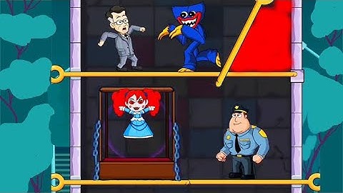 Huggy time pull pin puzzle level 331 to 340 | walkthrough game | android game | spy puzzle |