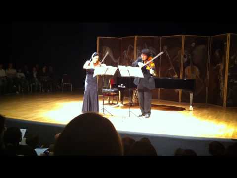 Kyung Sun Lee and Sang Jin Kim plays Martinu 3 Madrigals 1st movement.