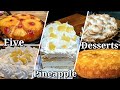 5 pineapple desserts 3 cakes  2 pies collard valley cooking like mama