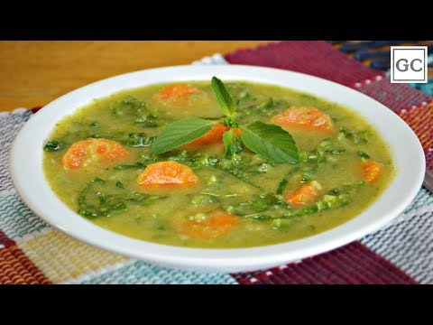 Vídeo: Sopa Verde Com Gengibre