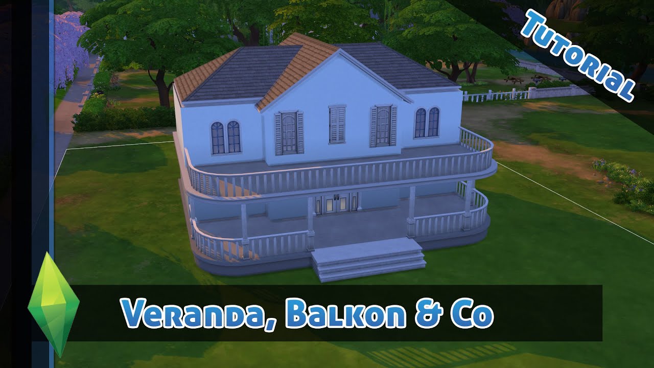Die sims 4 terrassen, veranda, balkone & co! sims 4 tutorial ... Altan vs balkon