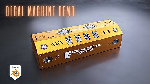 Quick Decal Machine Demo in Blender     #blender #3d #decalmachine #3danimation