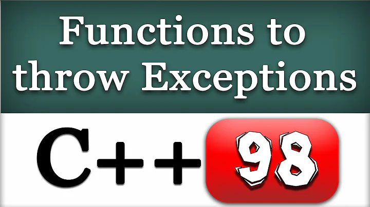 Functions Throwing Exceptions | C++ Video Tutorial