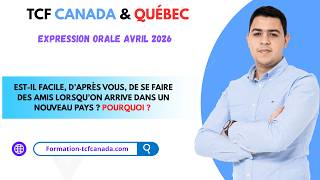 🗣🇨🇮 Expression orale Avril 2025 TCF CANADA &amp; QUÉBEC / Tache 3 Démonstration réelle.🇨🇮