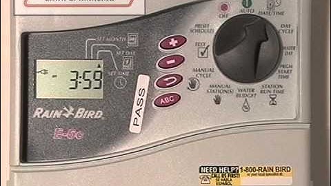 How to program your Rainbird EC controller.