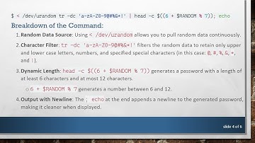 How to Generate a Random Password for Oracle Users using a Shell Script