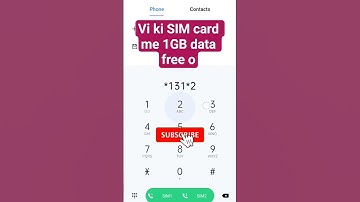 vi ki SIM card me 1GB data free on free #vi #simcard #me #1gb #data #free