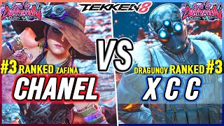 T8 🔥 Chanel (#3 Ranked Zafina) vs X C C (#3 Ranked Dragunov) 🔥 Tekken 8 High Level Gameplay