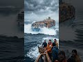 Massive Cargo Ship Sinks Sideways During Violent Ocean Storm 🌊🚢 #viralvideo #AI_Horizons_USA