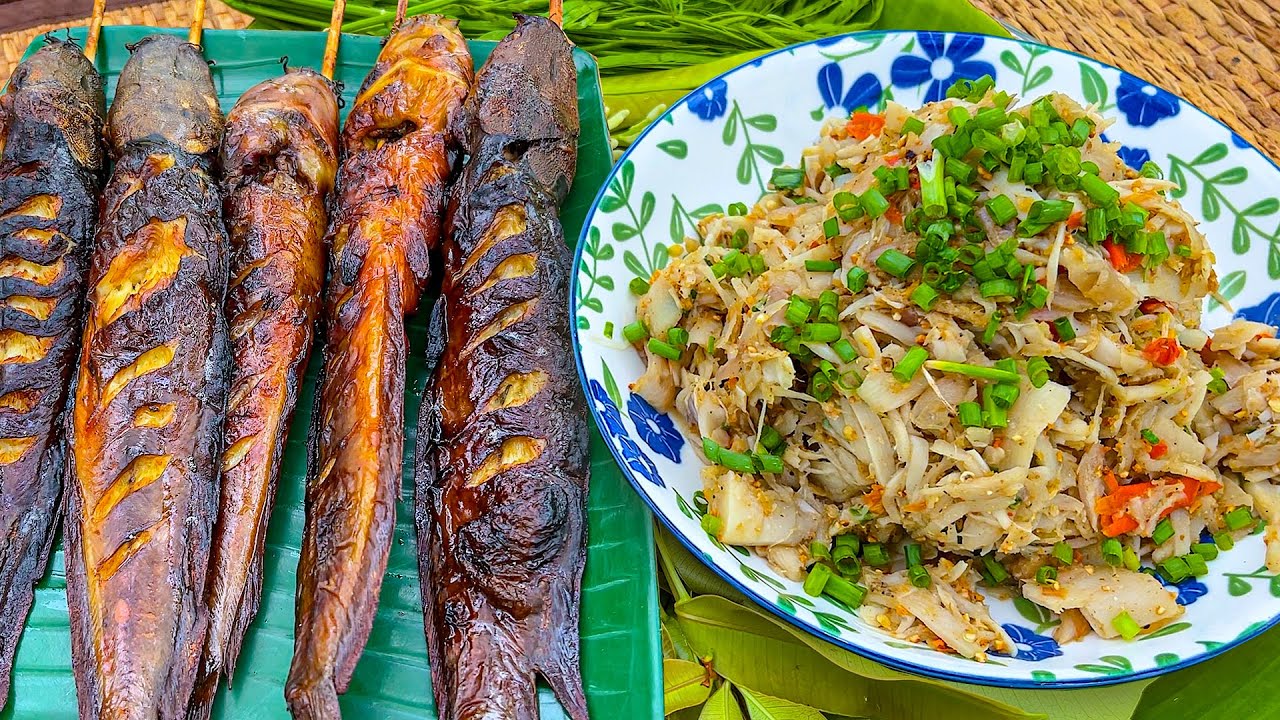 ซุปหน่อไม้ส้ม ปิ้งปลาดุกโตใหญ่ๆหอมฮ่วยๆ แซ่บคักขนาดพี่น้อง