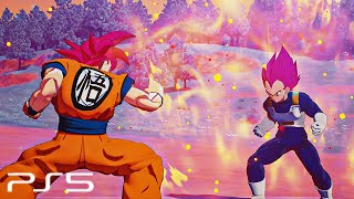 Dragon Ball Z: Kakarot PS5 - Goku vs Vegeta All Transformations (4K 60FPS)
