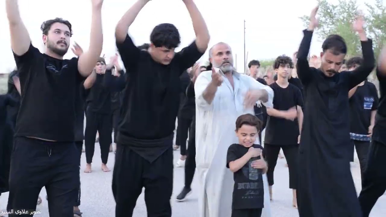 دخولية موكب شيخ الهواشم الى مضيف عشائر الجواسم في الشافعية