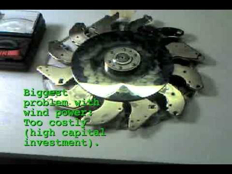  electricity magnet generator alternator turbine hard drives - YouTube