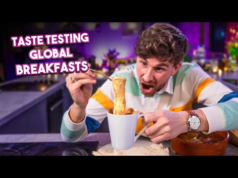 Taste Testing BREAKFASTS from Around the World!! | Sorted Food