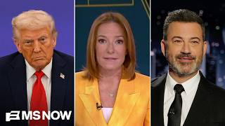 Trump, apparently oblivious, makes the same joke he wants Kimmel fired for