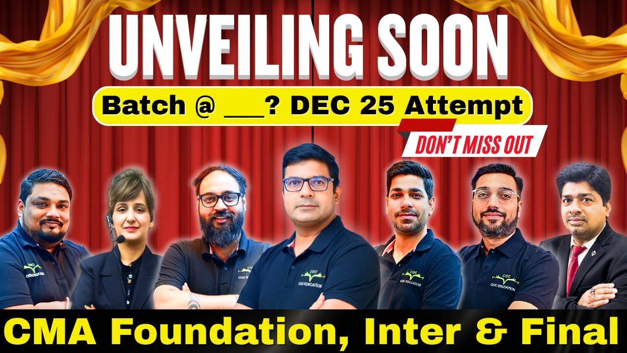Big Surprise for CMA Students | Special Announcement for DEC 2025 ...