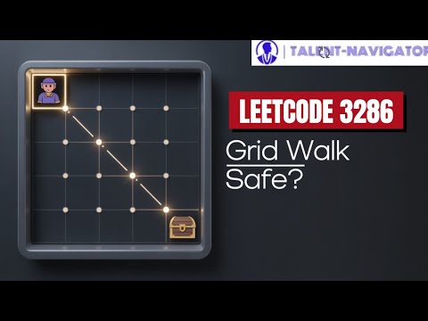 LC Hard 3286 Safe Walk Through a Grid Solving with Dijkstra's Algorithm🧩