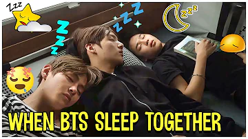 The Moments When BTS Sleep Together