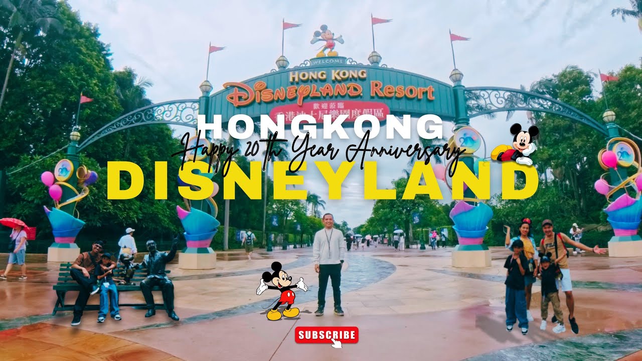Celebrating Hong Kong Disneyland's 20th Anniversary| Part 1 | Walking Tour in 4K