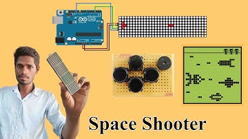 Space Shooter Game Max7219 Led Matrix On Arduino Uno | M42 TECH