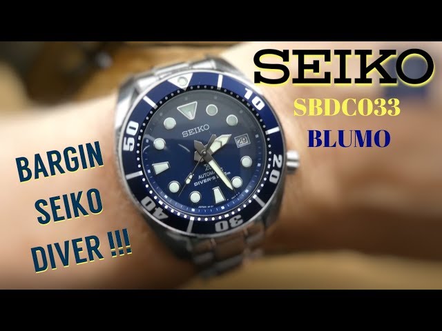 SEIKO BLUMO SBDC033 dive watch review - YouTube