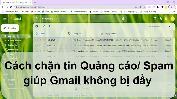 Chặn tin nhắn trong gmail