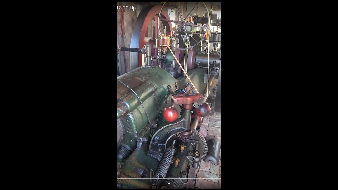 Coolspring Power Museum PA Fall 2021, 1901 Klein Model 3, 20 Hp hit and miss engine running pump