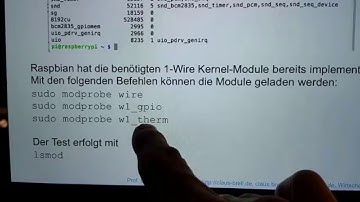 Demo: Temperaturen  messen mit dem Raspberry Pi und dem DS1820