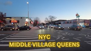 Life in Middle Village Queens. New York City Walking Tour 4k