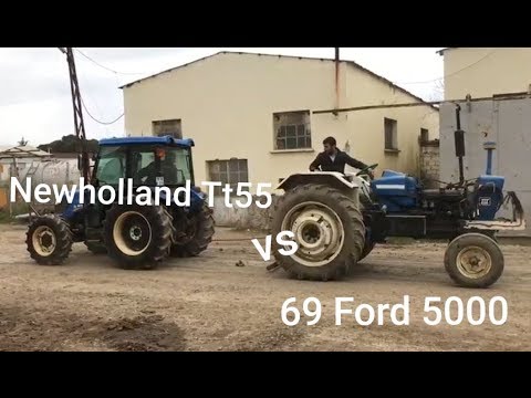 Traktör Çekişmeleri  Ford 5000 vs New Holland tt55  Ford dalga geçiyor