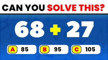 The Ultimate Math Quiz:  ➕ 25 Sum Questions from Easy to Hard! 🧠