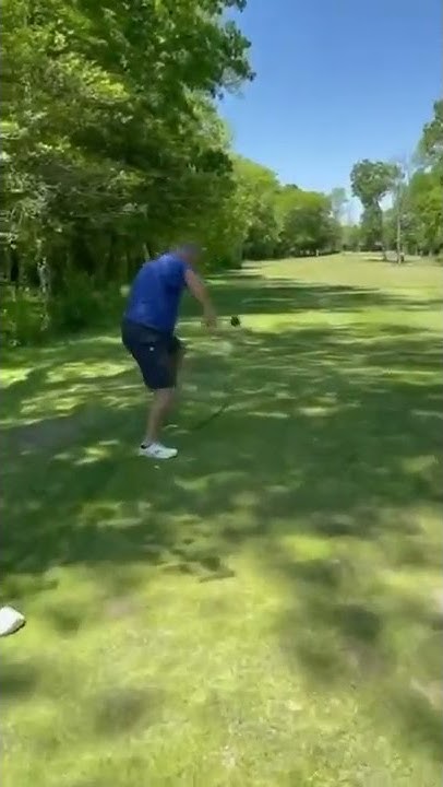 Snake chases man at golf course - YouTube