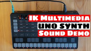 Ik Multimedia Uno Synth Analog Synthesizer Sound Demo Synth Anatomy