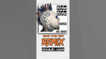 Make your own REMIX of Bye Bye Spotify and go 50/50 on the royalties split with Tiki Taane