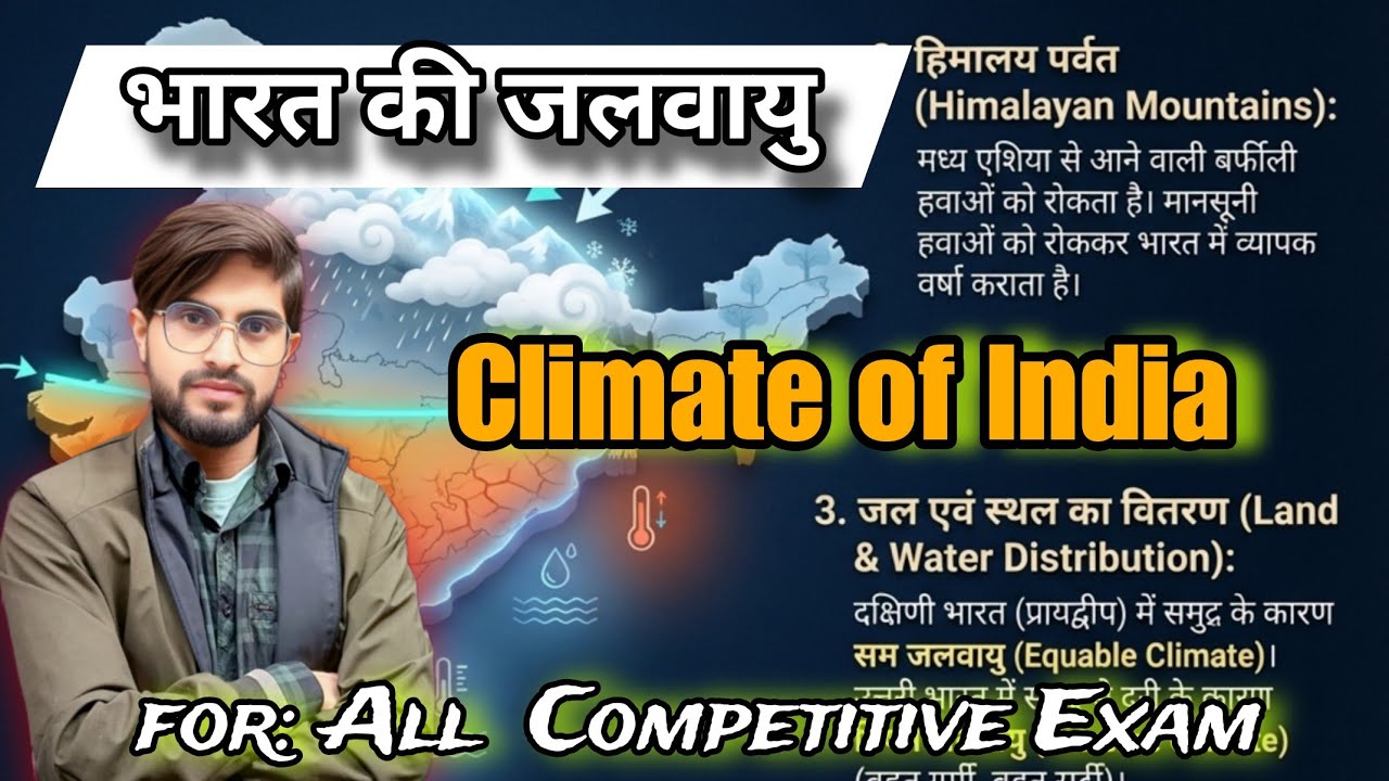 भारत की जलवायु|| Climate of India|| By Anjay sir 