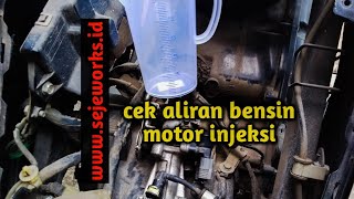 Cara Mengecek Jalur Bensin / Bahan Bakar Motor Injeksi