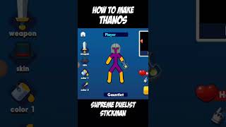 How to make THANOS in SUPREME DUELIST STICKMAN #shorts screenshot 1