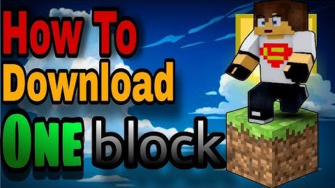 Minecraft download one block 1.21| how to download minecraft one block 1.20