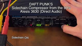DAFT PUNK's Sidechain Compressor Alesis 3630 (Direct Audio)